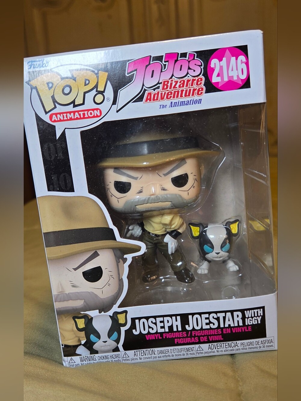 Funko Pop! JoJo’s Bizarre Adventure Joseph Joestar with Iggy #2146